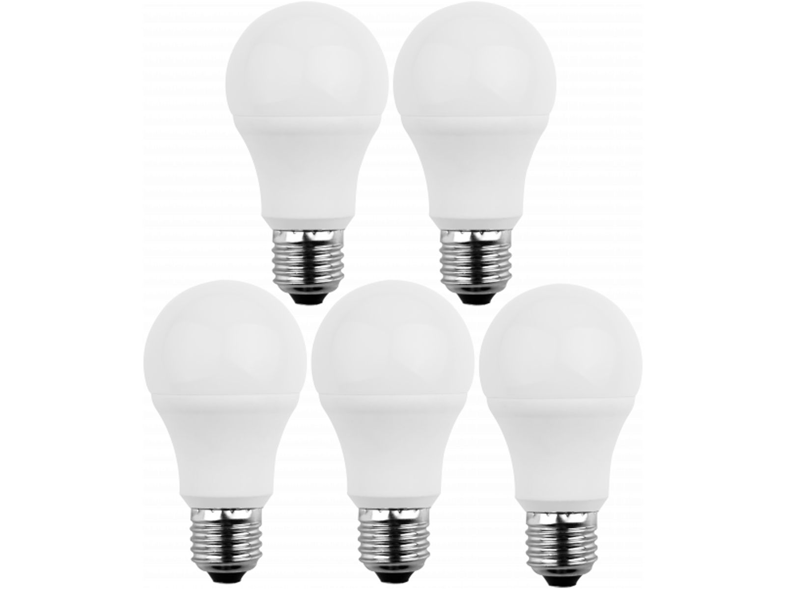 BLULAXA LED-SMD-Lampe, A60, E27, EEK: F, 5,5W, 470lm, 2700K, 5 Stück von Blulaxa