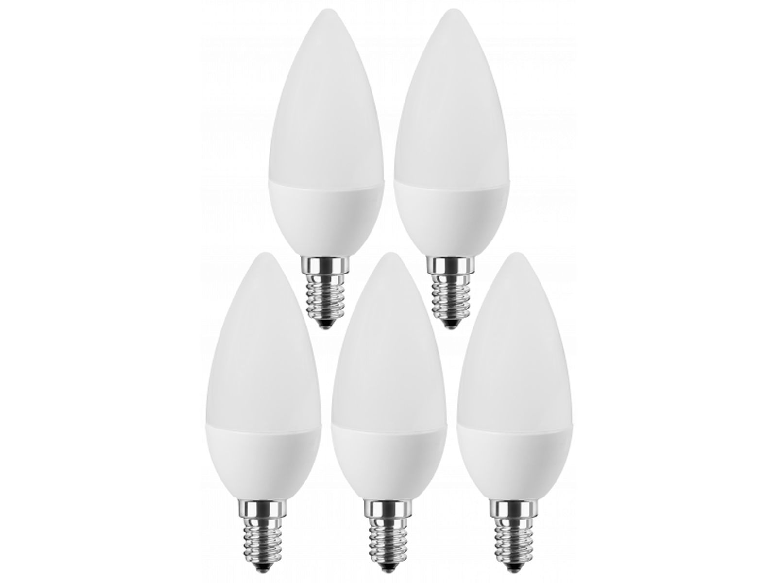 BLULAXA LED-SMD-Lampe, C35, E14, EEK: F, 5W, 470lm, 2700K, 5 Stück von Blulaxa