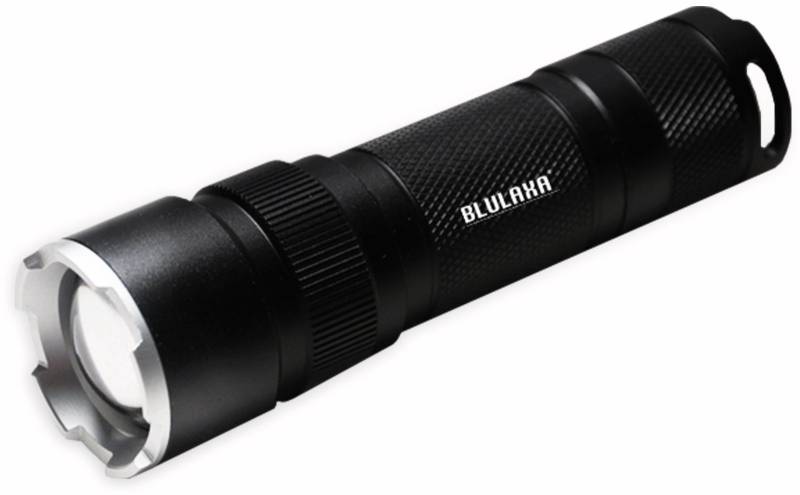 BLULAXA LED-Taschenlampe 48660, 6 W, 400 lm, Alu, schwarz von Blulaxa