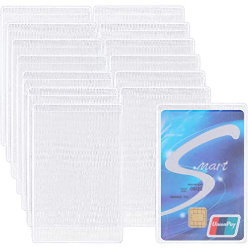 100 Stücke Kunststoff ID Kreditkarteninhaber Vertikale Geschäft Kartenhüllen Vereist ID Beschützer von Blulu