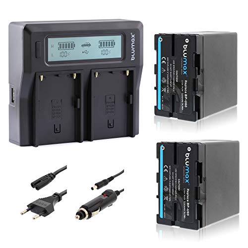 2X Akku BP-U60 5200mAh + Blumax Doppelladegerät für BP-U60, BP-U30, BP-U90, BP-U95 Akku Dual Charger für 2 Akkus gleichzeitig Laden 2X Akku BP-U60 5200mAh + Blumax Doppelladegerät für BP-U60, BP-U30, BP-U90, BP-U95 Akku Dual Charger für 2 Akkus gleichzeitig Laden von Blumax