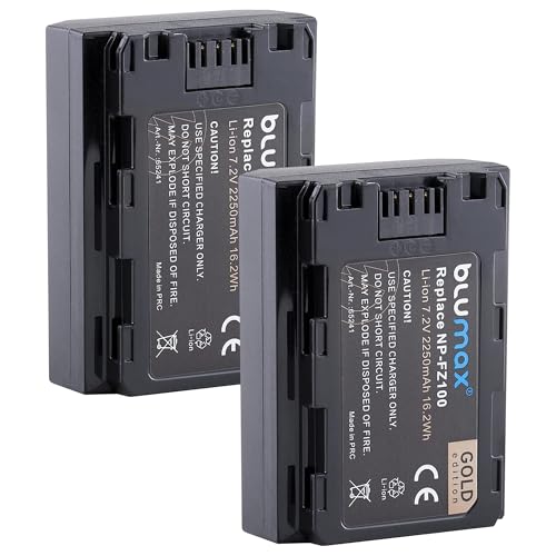 2X Blumax Akku ersetzt Sony NP-FZ100-2250mAh - für Sony Alpha FX30-7 IV 7c 7RIV 7RV 7RIII ZV-E1 ILCE 6600/6700 2X Blumax Akku ersetzt Sony NP-FZ100-2250mAh - für Sony Alpha FX30-7 IV 7c 7RIV 7RV 7RIII ZV-E1 ILCE 6600/6700 von Blumax