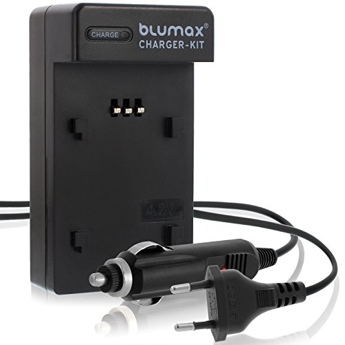 Blumax® Akku Ladegerät ersetzt Panasonic DMW-BLH7 / DMW-BLH7E / DMW-BLH7PP Lumix DMC-GM1 / DMC-GM5 / DMC-GF7 Netzteil KFZ von Blumax