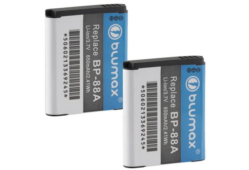 Blumax 2x BP-88a DV300 / DV300F / DV305 / DV305F 650 mAh Kamera-Akku von Blumax