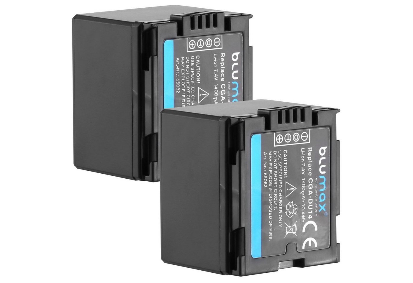 Blumax 2x CGA-DU14 NV-GS250 NV-GS150 NV-GS140 1400 mAh Kamera-Akku von Blumax