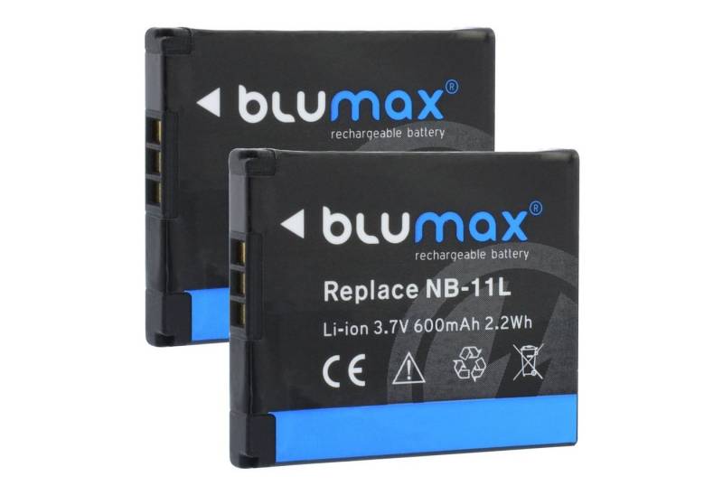 Blumax 2x NB-11L NB-11LH IXUS 170 175 180 185 600 mAh Kamera-Akku von Blumax