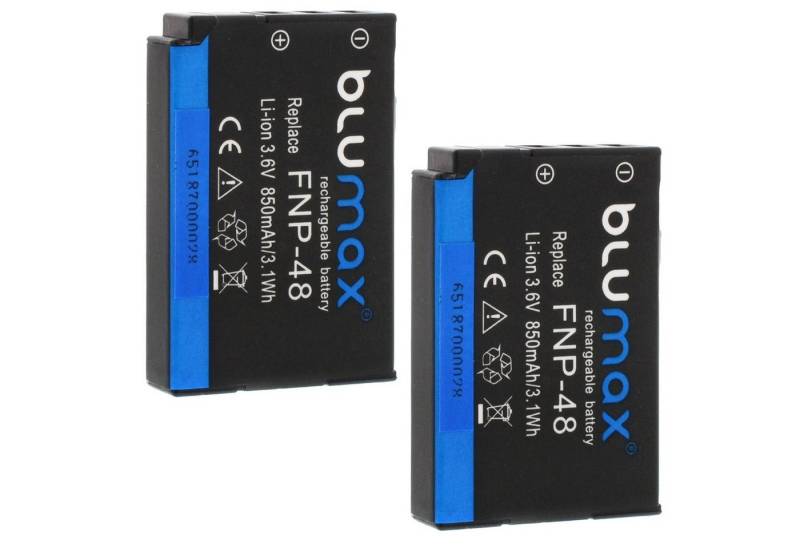 Blumax 2x NP-48 Fuji Fujifilm XQ1 XQ2 850 mAh (3,6V) Kamera-Akku von Blumax