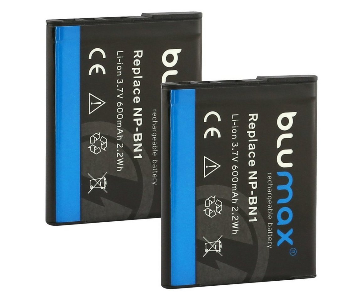 Blumax 2x NP-BN1 DSC-WX150, DSC-WX200, DSC-WX220 600 mAh Kamera-Akku Blumax 2x NP-BN1 DSC-WX150, DSC-WX200, DSC-WX220 600 mAh Kamera-Akku von Blumax