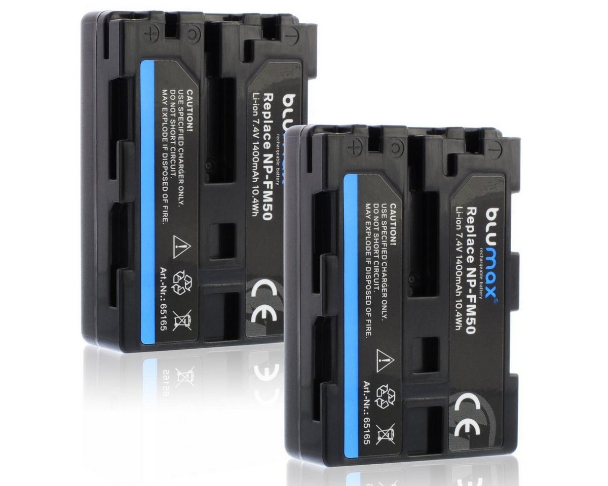 Blumax 2x NP-FM50,FM90 QM51D Cyber-shot DSC S70 S85 1400mAh Kamera-Akku Blumax 2x NP-FM50,FM90 QM51D Cyber-shot DSC S70 S85 1400mAh Kamera-Akku von Blumax