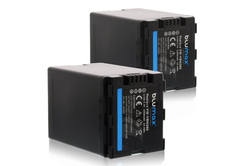 Blumax 2x VW-VBN390 VW-VBN260 VW-VBN130 3300 mAh Kamera-Akku von Blumax