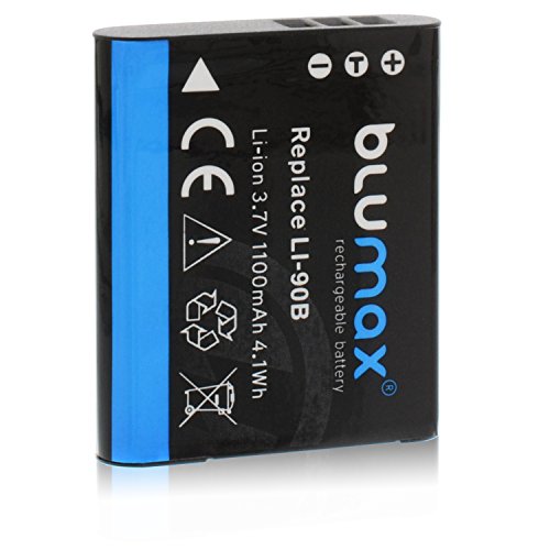 Blumax Akku für Olympus Li-90b / Li-92b 1100mAh | kompatibel mit Olympus XZ-2 Tough TG-1 TG-2 TG-3 TG-4 TG-5 SH-50 SH-60 SP-100 EE Traveller SH-1 SH-2 von Blumax