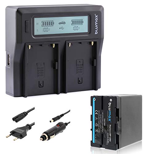 Blumax Akku für Sony BP-U60 5200mAh + Doppelladegerät für BP-U60 Dual Charger | Ersetzt BP-U30 | BP-U60 | BP-U90 | BP-U95 Blumax Akku für Sony BP-U60 5200mAh + Doppelladegerät für BP-U60 Dual Charger | Ersetzt BP-U30 | BP-U60 | BP-U90 | BP-U95 von Blumax
