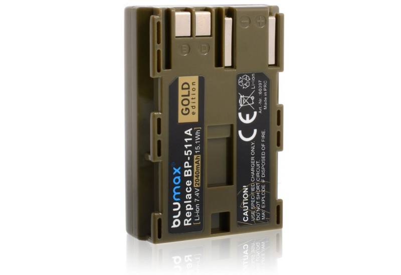 Blumax Akku passend für Canon BP-511 2040 mAh (7,2V) Kamera-Akku von Blumax
