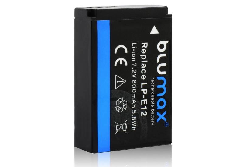 Blumax Akku passend für Canon LP-E12 800 mAh (7,2V) Kamera-Akku von Blumax