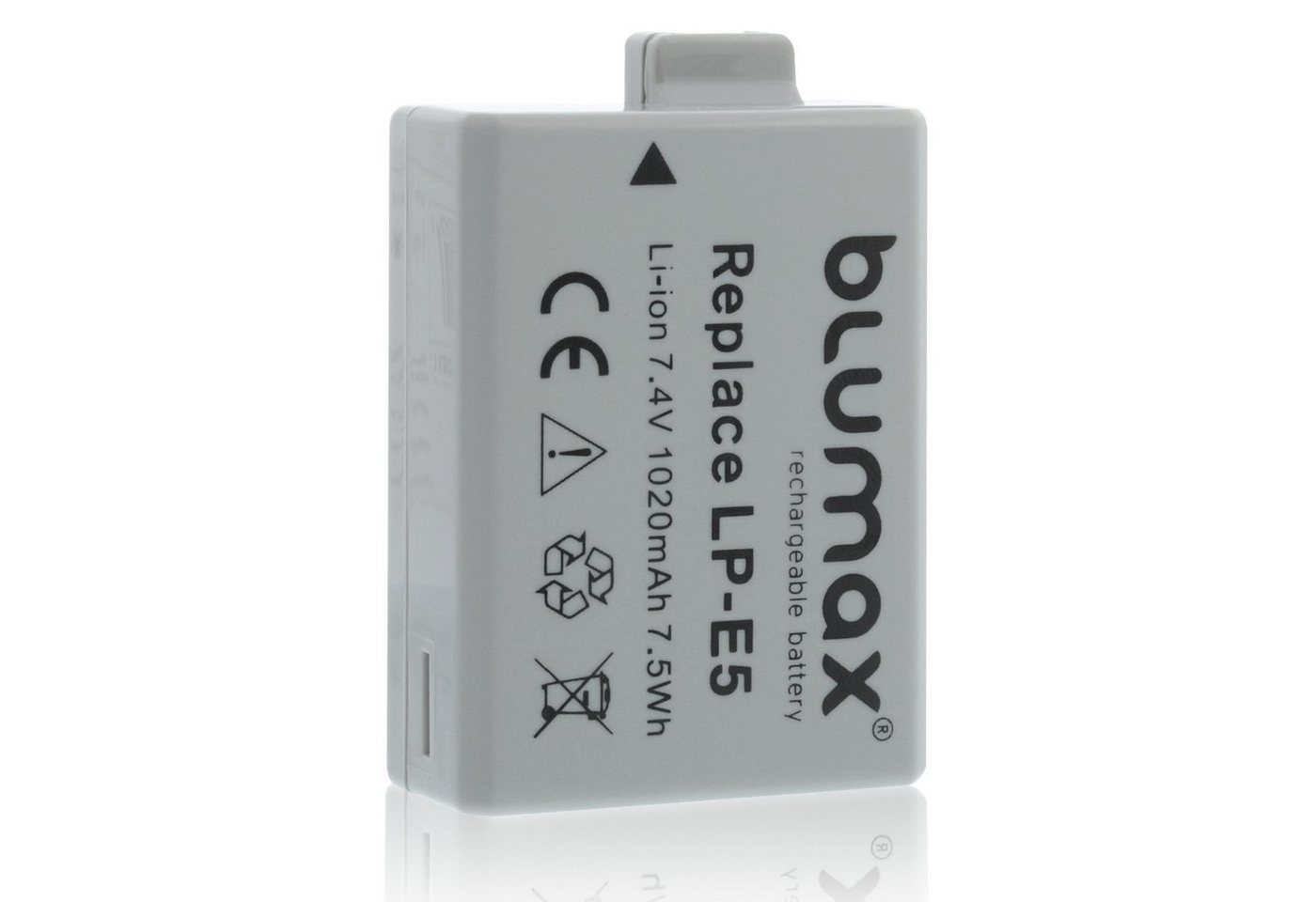 Blumax Akku passend für Canon LP-E5 1020 mAh (7,4V) Kamera-Akku von Blumax