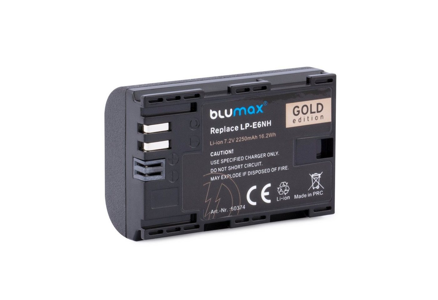 Blumax Akku passend für Canon LP-E6N 2250mAh R7 R6 Mark II Kamera-Akku von Blumax