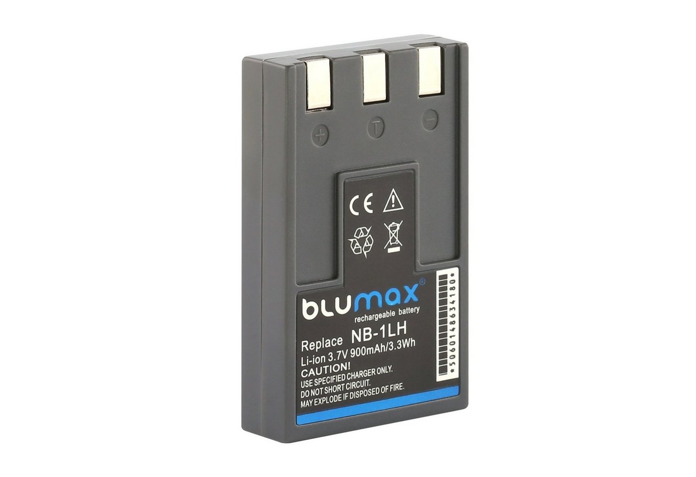 Blumax Akku passend für Canon NB-1LH 900 mAh (3,6V) Kamera-Akku von Blumax