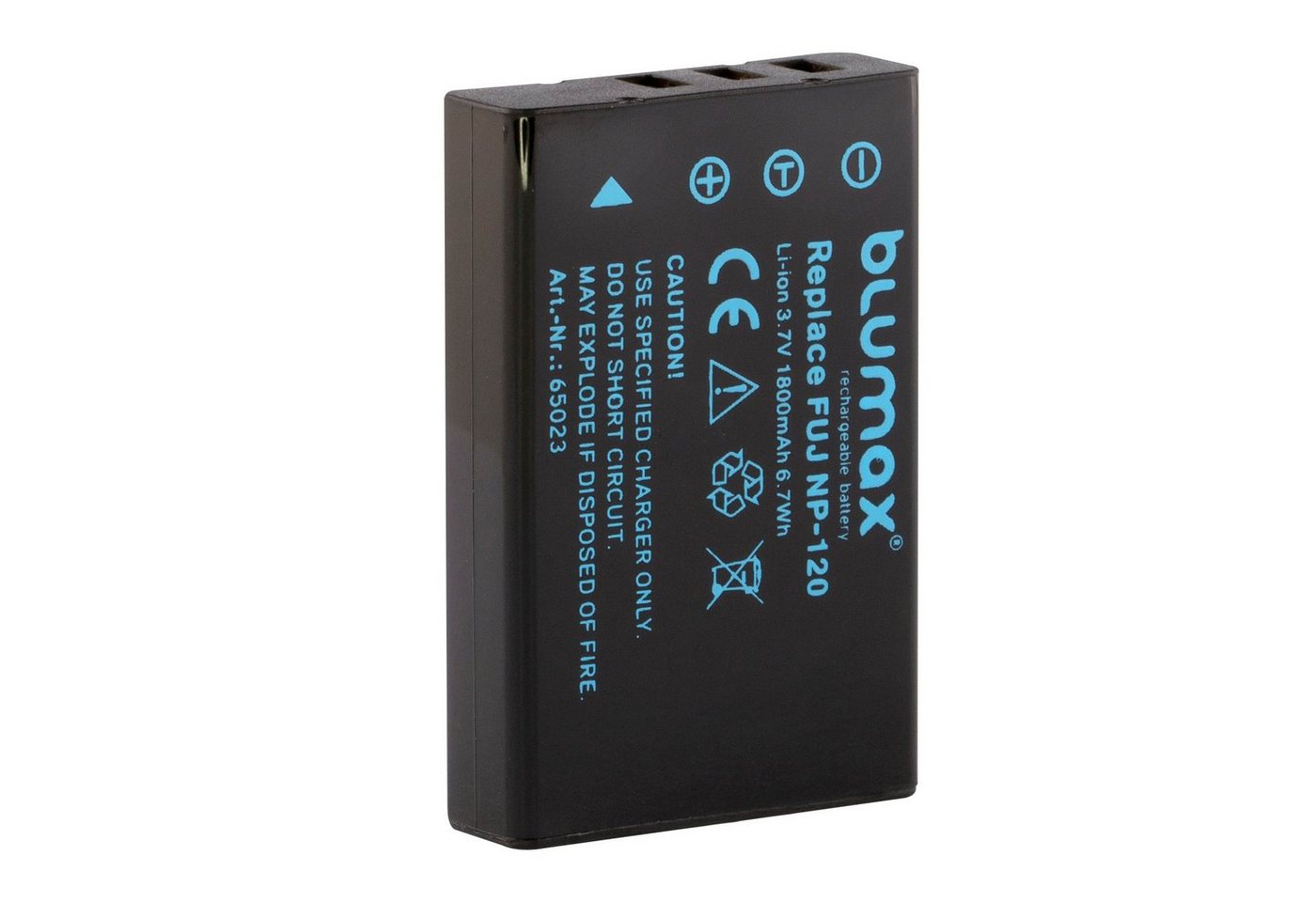 Blumax Akku passend für Fuji NP-120 1700 mAh (3,7V) Kamera-Akku von Blumax