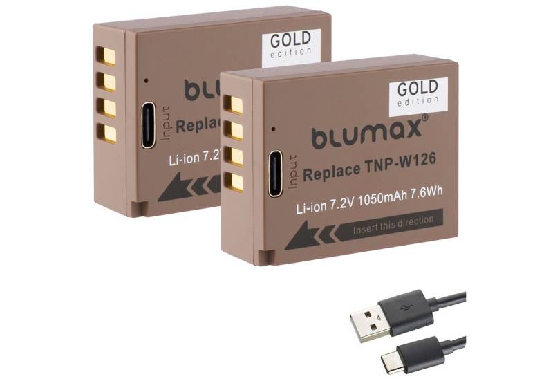 Blumax Akku passend für Fuji NP-W126 1140 mAh (7,2V) Kamera-Akku von Blumax