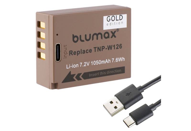 Blumax Akku passend für Fuji NP-W126 1140 mAh (7,2V) Kamera-Akku von Blumax