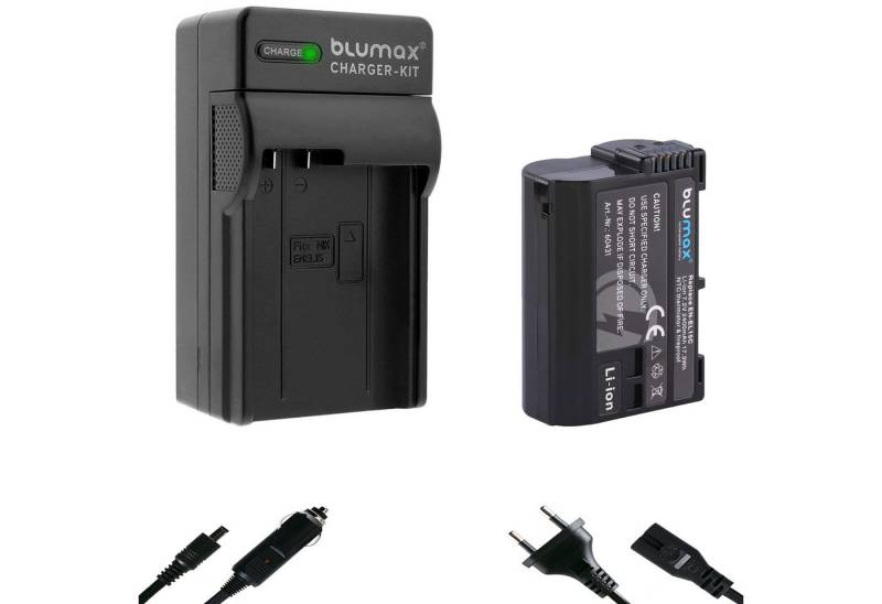 Blumax Akku passend für Nikon EN-EL15 a/b/c Z5 Z6 II Z7 II 2400 mAh Kamera-Akku von Blumax