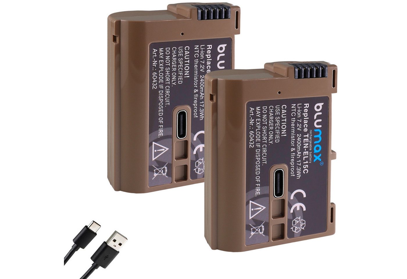 Blumax Akku passend für Nikon EN-EL15C A/B/C Z5 Z6 Z7 II D7500 2400 mAh Kamera-Akku Blumax Akku passend für Nikon EN-EL15C A/B/C Z5 Z6 Z7 II D7500 2400 mAh Kamera-Akku von Blumax