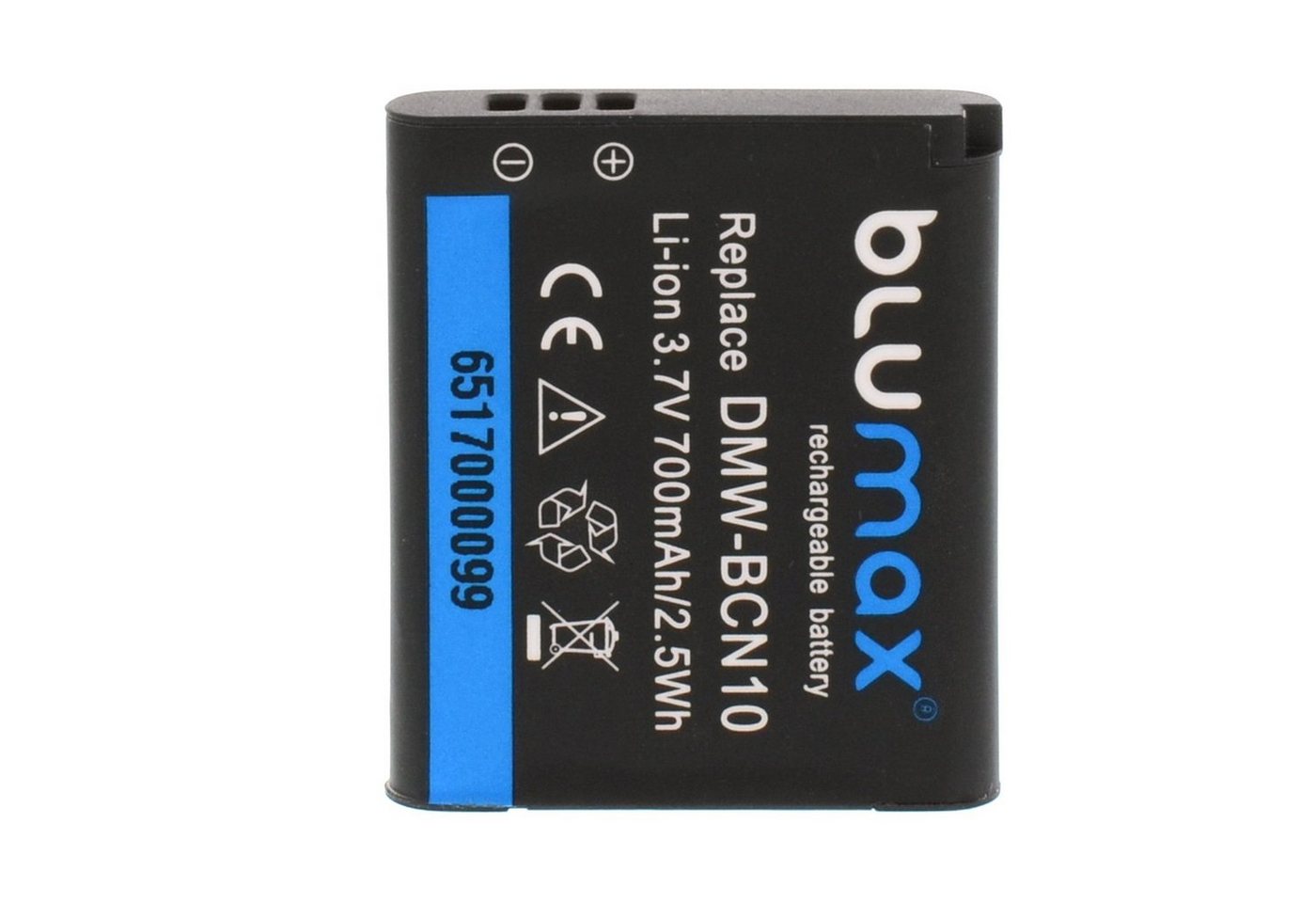 Blumax Akku passend für Panasonic BCN10 700 mAh (3,7V) Kamera-Akku von Blumax