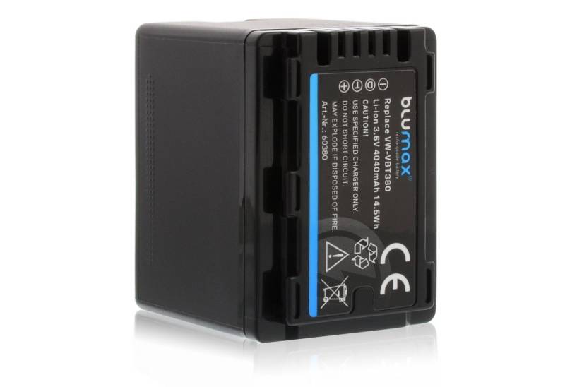 Blumax Akku passend für Panasonic VW-VBT380 4040 mAh 3,6V Kamera-Akku von Blumax