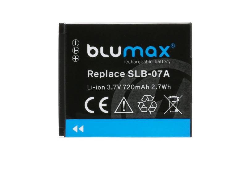 Blumax Akku passend für Samsung SLB-07A 720 mAh(3,7V) Kamera-Akku von Blumax
