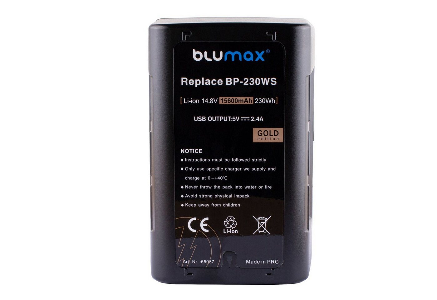 Blumax Akku passend für Sony BP-230WS 15600 mAh (14,4V) Kamera-Akku von Blumax