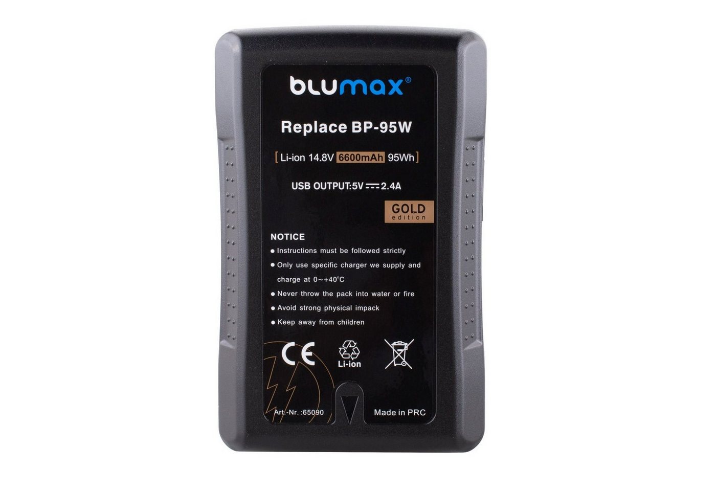 Blumax Akku passend für Sony BP-95W 6600 mAh (14,4V) Kamera-Akku von Blumax