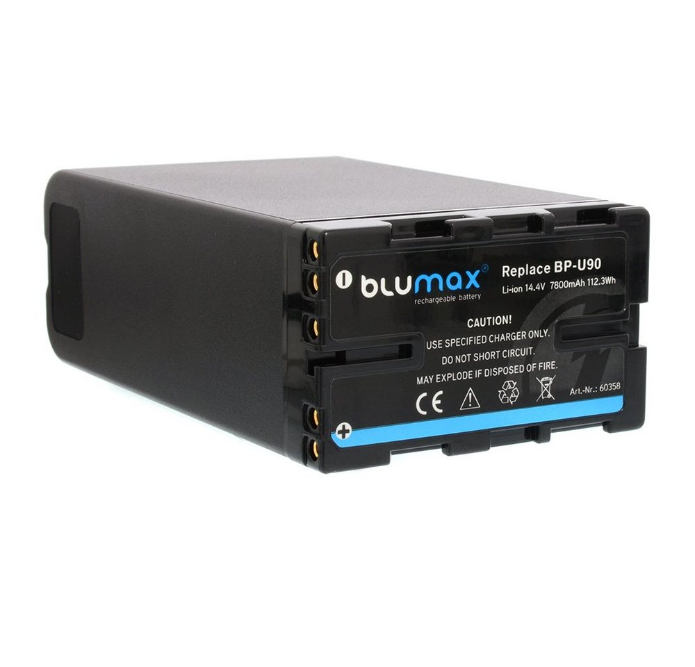 Blumax Akku passend für Sony BP-U90 7800 mAh (14,4V) Kamera-Akku von Blumax