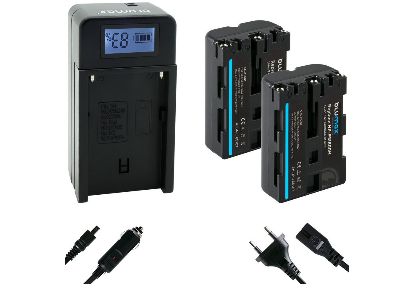 Blumax Akku passend für Sony FM500H 1400 mAh (7,2V) Kamera-Akku von Blumax