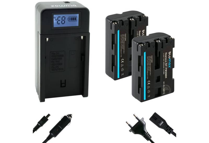 Blumax Akku passend für Sony NP-FM500H 1650 mAh (7,2V) Kamera-Akku von Blumax