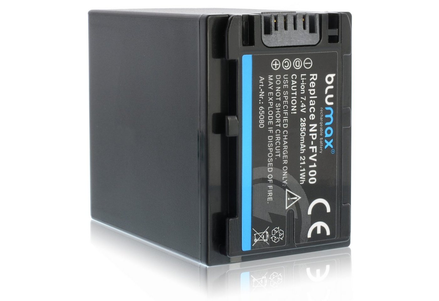 Blumax Akku passend für Sony NP-FV100 3300 mAh (7,4V) Kamera-Akku von Blumax