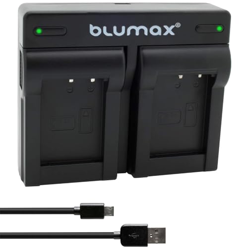 Blumax Dual Charger kompatibel mit Sony NP-BX1 Akkus – Ladegerät für Cyber-Shot DSC RX100 II III IV V VI VII - CX647 - WX500 - Sony ZV-1 II ZV-1 Blumax Dual Charger kompatibel mit Sony NP-BX1 Akkus – Ladegerät für Cyber-Shot DSC RX100 II III IV V VI VII - CX647 - WX500 - Sony ZV-1 II ZV-1 von Blumax