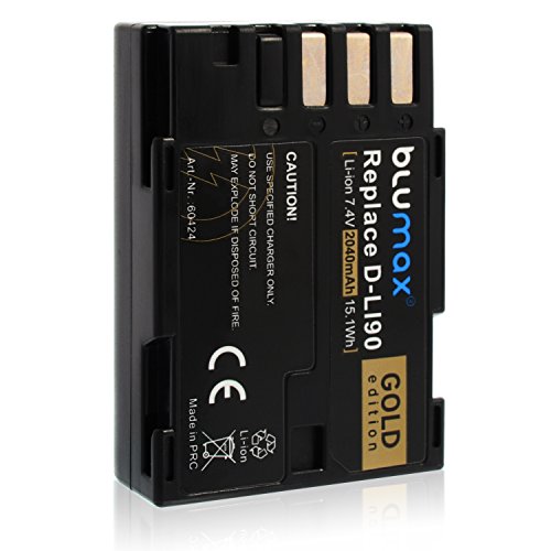 Blumax Gold Edition D-LI90 DLI90 Akku kompatibel mit Pentax K-3 II, K3 II | K-5, K5 | K-5II, K5 II | K-5IIs, K5 IIs | K-7, K7 | K-01, K01 | 645D | 645Z 2040mAh Blumax Gold Edition D-LI90 DLI90 Akku kompatibel mit Pentax K-3 II, K3 II | K-5, K5 | K-5II, K5 II | K-5IIs, K5 IIs | K-7, K7 | K-01, K01 | 645D | 645Z 2040mAh von Blumax