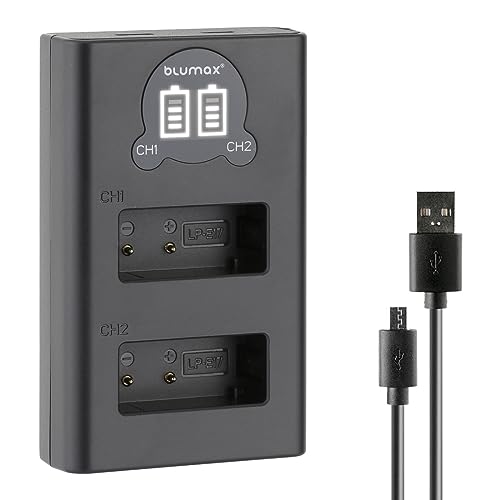 Blumax LP-E17 Mini Dual LCD-Ladegerät kompatibel mit Canon EOS RP R8 R10 R100 77D 200D 250D 750D 760D 800D 850D Blumax LP-E17 Mini Dual LCD-Ladegerät kompatibel mit Canon EOS RP R8 R10 R100 77D 200D 250D 750D 760D 800D 850D von Blumax
