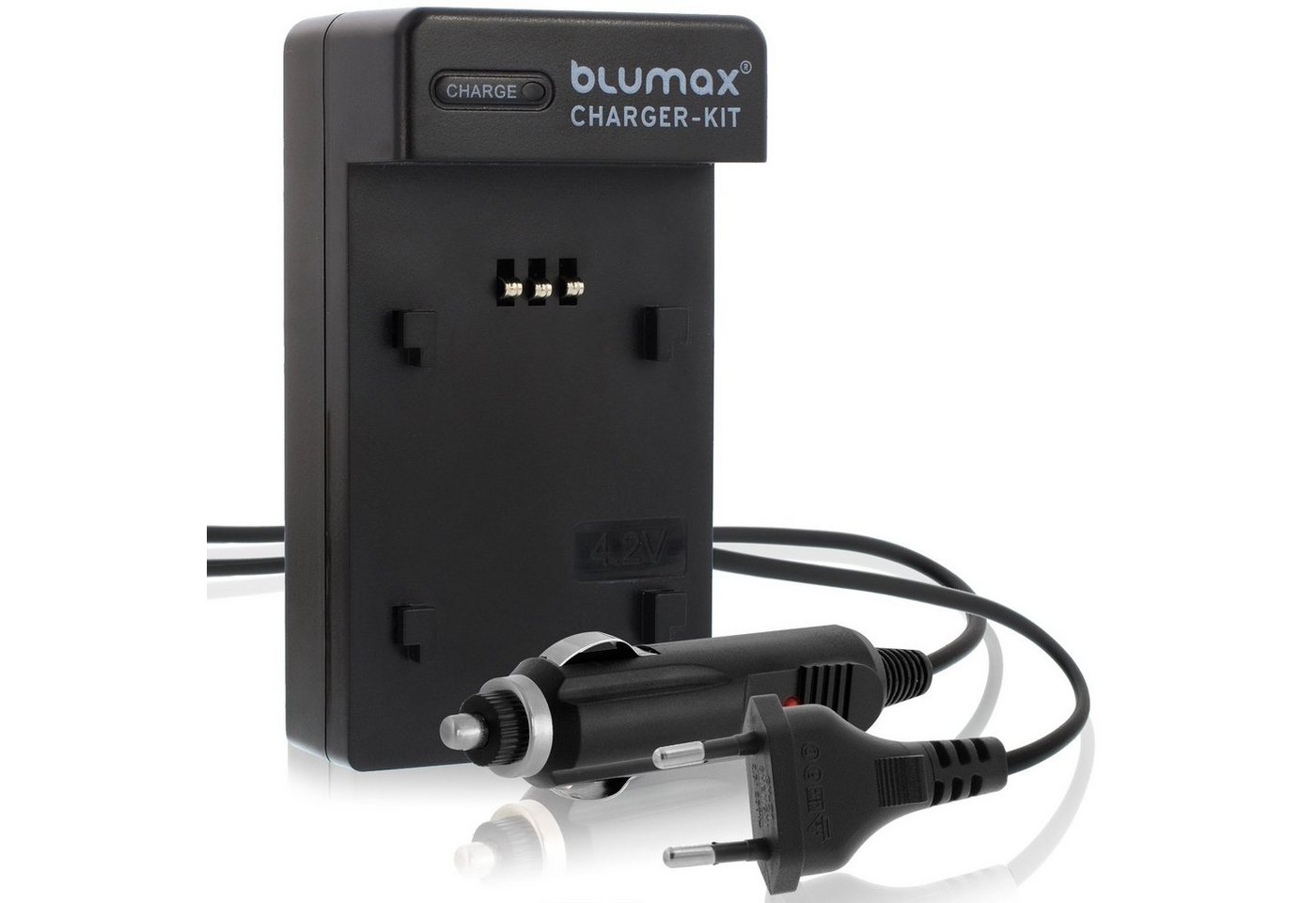 Blumax Ladegerät für Panasonic DMW- BLF19 BLF19E Lumix DMC-GH3 DC-G9 GH5 Kamera-Akku von Blumax