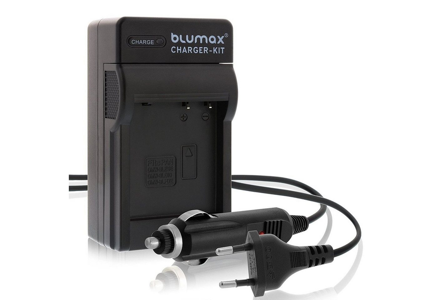 Blumax Ladegerät für Panasonic DMW-BLG10-E DMW-BLH7 Lumix DC-TZ91, DMC-TZ10 Kamera-Akku von Blumax