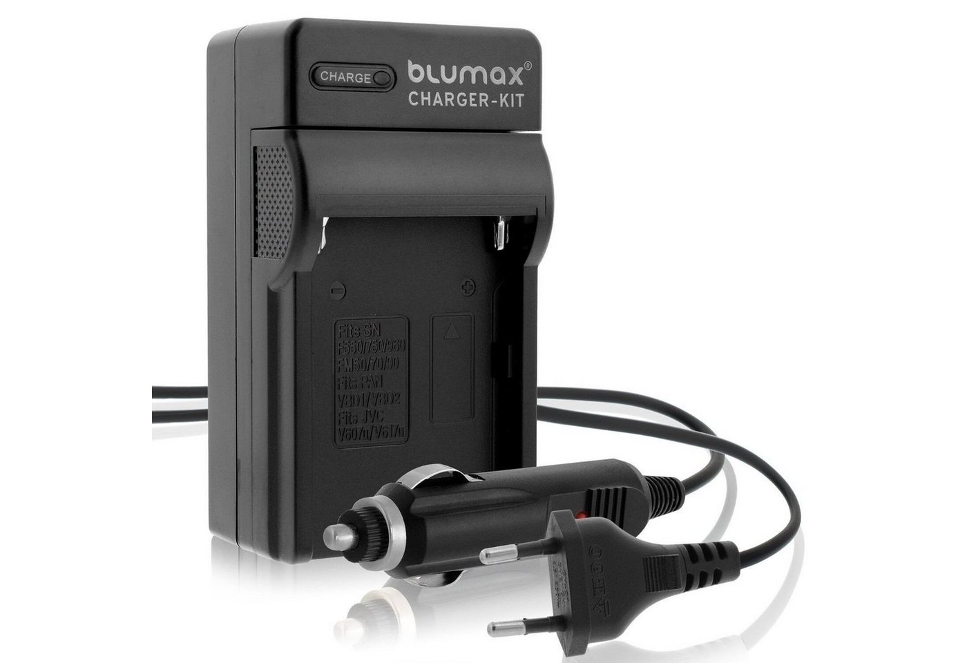 Blumax Ladegerät für Sony NP-F550_NP-FM500H_NP-F750_NP-F990 NP_NP-F960 NP_FM5 Kamera-Akku von Blumax