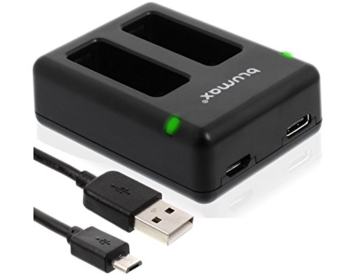 Blumax Mini Dual-Ladegerät für GoPro Hero 5 / Hero 6 - AABAT-001 Blumax Mini Dual-Ladegerät für GoPro Hero 5 / Hero 6 - AABAT-001 von Blumax
