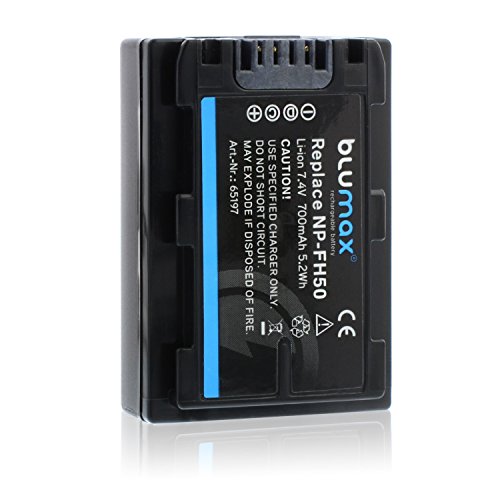 Blumax NP-FH50 Akku kompatibel mit diversen Sony Kameras 700mAh 7,4V 5,2Wh von Blumax