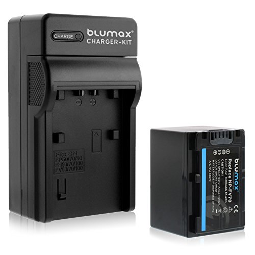 Blumax NP-FV70 1680mAh + Ladegerät NP-FV70 | passend zu diversen Sony Kameramodellen von Blumax