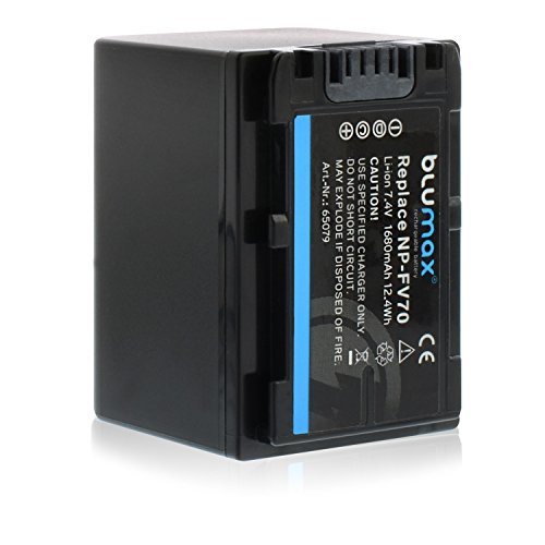 Blumax NP-FV70 Akku kompatibel mit diversen Sony Kameramodellen 1680mAh 7,4V 12,4Wh Blumax NP-FV70 Akku kompatibel mit diversen Sony Kameramodellen 1680mAh 7,4V 12,4Wh von Blumax