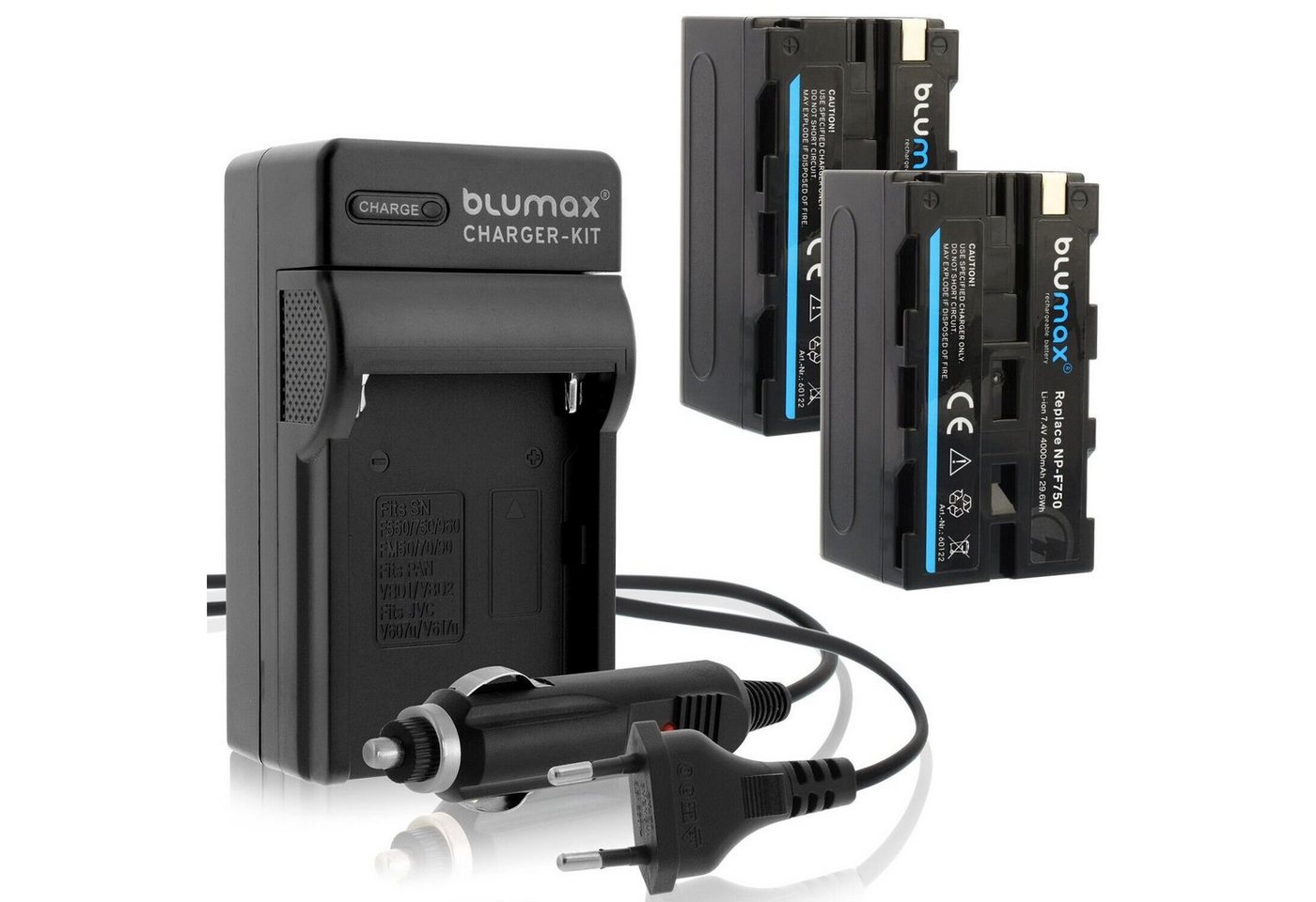 Blumax Set mit Lader für Sony NP-F750 NP- F970 4000 mAh Kamera-Akku Blumax Set mit Lader für Sony NP-F750 NP- F970 4000 mAh Kamera-Akku von Blumax