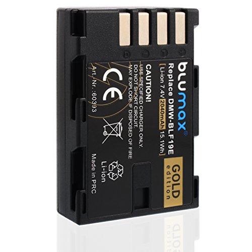 Blumax ersetzt DMW-BLF19 / DMW-BLF19E Akku 2040mAh 7,4V 15,1Wh kompatibel mit Panasonic Lumix Kamera DC-GH5 DMC-GH3 DC-GH55 DC-G9 / DMC-GH4 Ersatzakku Blumax ersetzt DMW-BLF19 / DMW-BLF19E Akku 2040mAh 7,4V 15,1Wh kompatibel mit Panasonic Lumix Kamera DC-GH5 DMC-GH3 DC-GH55 DC-G9 / DMC-GH4 Ersatzakku von Blumax