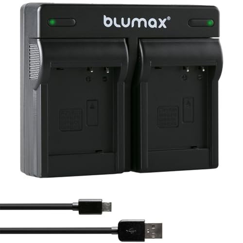 blumax Dual Charger für Panasonic DMW-BLG10 / DMW-BLG10E / DMW-BLE9 E/BP-DC15 E Akkus – Ladegerät ist Kompatibel mit Lumix DMC-GF6 GX7 III GX80 blumax Dual Charger für Panasonic DMW-BLG10 / DMW-BLG10E / DMW-BLE9 E/BP-DC15 E Akkus – Ladegerät ist Kompatibel mit Lumix DMC-GF6 GX7 III GX80 von Blumax