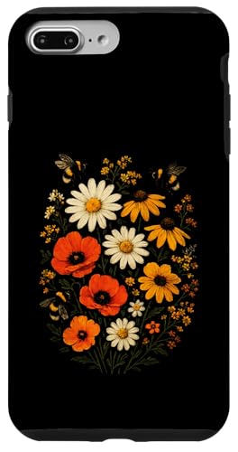 Bienen Blumen Cottagecore Botanical Imker Vintage Hülle für iPhone 7 Plus/8 Plus von Blumenmuster