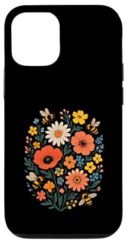 Bienen Blumen Cottagecore Botanical Vintage Hülle für iPhone 12/12 Pro Bienen Blumen Cottagecore Botanical Vintage Hülle für iPhone 12/12 Pro von Blumenmuster